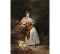 IPLUPJDY Tableaux Célèbres Impressions d'Art Image sur Toile Sophie Guillemette Grande Duchesse de Bade par Xaver Winterhalter Tableaux en Toile Pour les Décorations pour la Maison 60x90cm