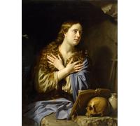 IPLUPJDY Tableaux Célèbres Impressions d'Art Image sur Toile the Repentant Magdalen by Philippe De Champaigne Tableaux en Toile Pour les Décorations pour la Maison 60x90cm