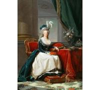IPLUPJDY Tableaux en Toile Affiche Décorative Portrait de la reine Marie Antoinette de France Ca par Elisabeth Louise Vigee Lebrun Pour la Décoration de la Chambre à Coucher 60x90cm