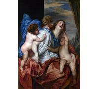 IPLUPJDY Vintage Impressions sur Toile Tableaux en Toile Affiche Décorative Charité parVan Dyck Nordique Peinture Pour la Décoration de la Chambre à Coucher 60x90cm
