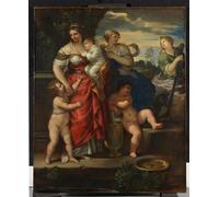 IPLUPJDY Vintage Impressions sur Toile Tableaux en Toile Affiche Décorative Foi Espérance et Charité de Pietro Da Cortona Nordique Peinture Pour la Décoration de la Chambre à Coucher 60x90cm
