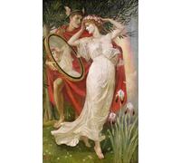 IPLUPJDY Vintage Impressions sur Toile Tableaux en Toile Affiche Décorative L'art et la vie par Walter Crane Nordique Peinture Pour la Décoration de la Chambre à Coucher 60x90cm