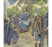 IPLUPJDY Vintage Impressions sur Toile Tableaux en Toile Affiche Décorative Le roi Louis Ix de France rend la justice Nordique Peinture Pour la Décoration de la Chambre à Coucher 60x90cm