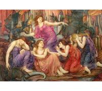 IPLUPJDY Vintage Impressions sur Toile Tableaux en Toile Affiche Décorative les captifs d'Evelyn De mrgans Nordique Peinture Pour la Décoration de la Chambre à Coucher 60x90cm