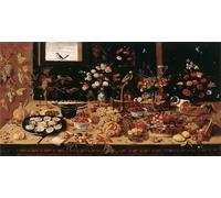 IPLUPJDY Vintage Impressions sur Toile Tableaux en Toile Affiche Décorative Nature morte de Jan Van Kessel Nordique Peinture Pour la Décoration de la Chambre à Coucher 60x90cm