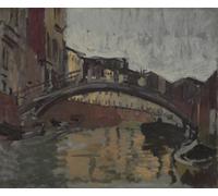IPLUPJDY Vintage Impressions sur Toile Tableaux en Toile Affiche Décorative San Trovaso Venise de Walter Richard Sickert Nordique Peinture Pour la Décoration de la Chambre à Coucher 60x90cm