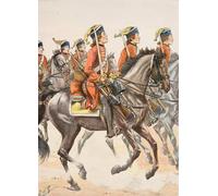 IPLUPJDY Vintage Impressions sur Toile Tableaux en Toile Affiche Décorative Tenue des Troupes Françaises DeTemps Dragons de Beauffremont Pour la Décoration de la Chambre à Coucher 60x90cm