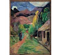 IPLUPJDY Vintage Impressions sur Toile Tableaux en Toile Affiche Décorative une rue de Tahiti Peinture de Paul Gauguin Nordique Peinture Pour la Décoration de la Chambre à Coucher 60x90cm