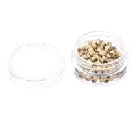 iplusmile 1 Boîte Anneaux de Pose pour Extensions de Cheveux Anneaux Nano en Silicone 2,5x1,5mm Beige pour Tresses et Dreadlocks, Faciles à Utiliser, pour Usage Quotidien et Fêtes
