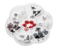 iplusmile 1 boîte Breloques Ongles Halloween Résine Fantômes Araignées Chauves-souris Déco Festive DIY Accessoires Nail Art Filles