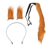 iplusmile 1 ensemble Accessoires de Cosplay Peluche avec Oreilles et Queue de Renard Costume Créatif pour Déguisement et