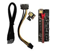 iplusmile 1 Ensemble Adaptateur Pci E Pin Extension GPU pour Pc Riser USB Alimentation Stable et Fiable Compatible avec Matériel Ordinateur