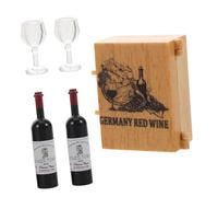 iplusmile 1 Ensemble De Gobelets Et De Vin Miniatures pour Maison De Poupée, Accessoires De Simulation pour Mini-modèles, Gobelet Haut Élégant pour Scènes Miniatures Et Décorations