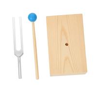 iplusmile 1 ensemble Diapason Aluminium avec Marteau Bois Kit de Fourche à Accorder pour Expériences Acoustiques et Thérapie Musicale