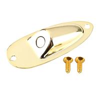 iplusmile 1 ensemble Plaque de Remplacement Jack Or pour Guitare Électrique Accessoire Pratique et à Usure Compatible avec Fender Améliorez la Performance de Votre Instrument