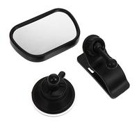iplusmile 1 ensemble Rétroviseur de Sécurité pour Garçon Fille Miroir Observation Arrière pour Garçon Fille Ajustable et Installation Stable pour Suivre Vos Petits Passagers Voiture Noir