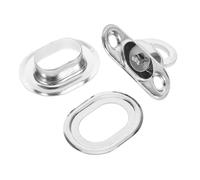 iplusmile 1 Ensemble Serrure en cuivre réutilisable lanières à fermeture tournante Ceinture d'encliquetage basculer serrures fermoir attaches rotatives verrouiller les attaches Silver