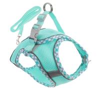 iplusmile 1 Ensemble Transporteur pour Animaux de Compagnie Copain Trousse avec Harnais extérieur pour Chien Harnais Robuste pour Grands Chiens Polyester Sky-Blue