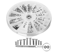 iplusmile 1 Jeu Petites En Acier Inoxydable Kit De Réparation De Lunettes Avec Lunettes Plaquette Nasale Pièce De Remplacement De Lunettes Kits Miniatures En Plastique Tournevis Visser