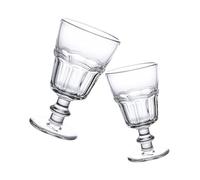 iplusmile 1 jeu Verre Incassable Crème Tasse De Fête Incassable Rouge Gobelets À Dessert Tasse En Cristal Transparent 2 pièces