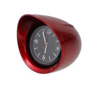iplusmile 1 mini horloge de tableau de bord de voiture - Horloge à quartz pratique pour véhicules - Montage facile - Durable - Pour voiture, bureau et chambre à coucher - Couleur rouge - Stable et
