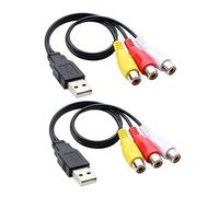 iplusmile 1 paire Câble USB vers Femelles Audio pour Réparation de Tv et Adaptateur Pratique et Facile à Installer