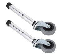 iplusmile 1 Paire de Roulettes Pivotantes de Rechange pour Déambulateur, Roulettes en Aluminium, Système de Fixation Rapide, Accessoires pour Déambulateurs Seniors, Mobilité Intérieure