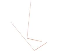 iplusmile 1 Paire Règle Xunlong Tige de détecteur de cuivre Pur Baguettes de Divination en cuivre Baguette de sourcier portative en cuivre Baguettes de Mesure pour deviner Les Choses Doré