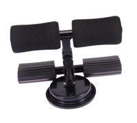 iplusmile 1 Pièce assistance abdominale à ventouse fitness materiel gym set bar équipement de fitness exercice outil d'entraînement musculaire des jambes outil pour s'asseoir Black