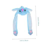 iplusmile 1 pièce Chapeau Licorne Gonflable avec Oreilles Mobiles Accessoire pour Fêtes et Cosplay