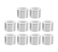 iplusmile 10 Bouchons de Flacon Diffuseur en Alumine pour Aromathérapie DIY, Design Unique, Utilisation Longue Durée, Adaptés pour Voiture et Maison, Pack de 10 Pièces Argentées