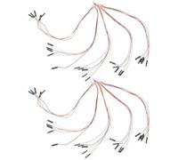 iplusmile 10 Câbles de Connexion Mâle-Femelle 5 Broches 10 MM Bornes de Câblage Multiconducteurs Connecteurs de Terminaison pour Capteurs et Carte Mère Kit 10 Pièces pour Projets