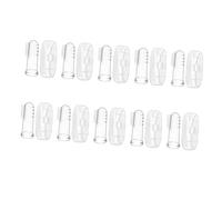 iplusmile 10 ensembles Brosse à Dents Doigt Garçon Fille Double Face Silicone Souple Massage Gencives Nettoyage Complet Bouche avec Boîte Transparente