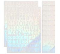 iplusmile 10 Feuilles Autocollants Lettres et Chiffres en Vinyle Auto-Adhésif 1 Pouce Imperméables et Réfléchissants pour Boîte aux Lettres Scrapbooking et Décoration Extérieure