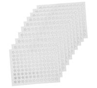 iplusmile 10 feuilles Autocollants Pentagramme Argentés Gommettes Autocollantes Récompense Scolaire Motivatifs Amovibles pour Tableau de Récompense et DIY