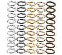 iplusmile 10 Paquets Anneaux Ouverts Métal Fer pour Bijoux DIY Connecteurs pour Chaînes de Colliers et Bracelets Anneaux de Saut Résistants et Polyvalents par Paquet