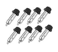 iplusmile 10 Pcs Abreuvoirs pour Poules en Acier Inoxydable, Arrosage à Basse Pression, Maintien de l'eau Propre, pour Poulaillers Domestiques et Fermes Avicoles