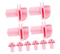 iplusmile 10 Pièces Accessoires De roulettes pour Cage à Chat Manchons De Tige De Roulette Manchons De Douille De Roue Manchons De Douille De Roulette Abdos Rose