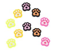 iplusmile 10 Pièces Amortisseurs de Vibration Silicone pour Raquette de Tennis Kit de Pattes de Chat Cartoon Absorbeur de Chocs Silicone pour Vibrations