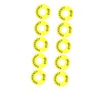 iplusmile 10 pièces Anneaux d'arrêt d'urgence circulaires pour bouton poussoir signal lumineux installation simple et matériaux robustes