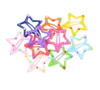 iplusmile 10 pièces Barrettes Etoile pour Pinces Cheveux Snap Adorables et Durables Accessoires Coiffure Kit Fille Clips Parfaits pour Franges et Cheveux Quotidiens