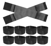 iplusmile 10 Pièces Brassard Funéraire Élastique Noir en Polyester pour | Accessoire Commémoratif, Usage de Deuil, Résistant à L'usure, Ne Se Déforme Pas, Style Sobre Noir