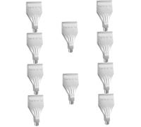 iplusmile 10 Pièces Buse De Soufflage Buse Plate Ventilateur Soufflant Vent Buse Souffler La Buse De Refroidissement Par Vent Buse En Forme D'éventail Buse à Comprimé D'aluminium