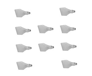 iplusmile 10 Pièces Buse De Soufflage Buse Plate Ventilateur Soufflant Vent Buse Souffler La Buse De Refroidissement Par Vent Buse En Forme D'éventail Buse à Comprimé D'aluminium