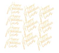 iplusmile 10 Pièces Cake Ornament Acrylic Happy Birthday Mom Cupcake Toppers Reusable Cake Decoration For Women's Birthday Party Supplies