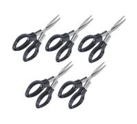 iplusmile 10 pièces Ciseaux de Multifonctions Pliables Acier Inoxydable avec Poignée Plastique Coupe Fil Portable Réutilisable pour Ligne Tressée et Compact pour Professionnelle