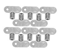 iplusmile 10 pièces Clés Carrées Pour Radiateur et Robinet Clés De Purgeur Multifonctions Pour Vanne Radiateur Accessoires De Plomberie Pratiques Avec Trou De Rangement