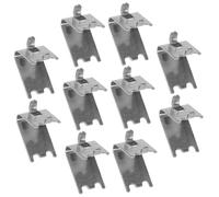 iplusmile 10 pièces Clips pour Étagère de Congélateur Acier Inoxydable Épaisseur Crochets Support Robustesse et Flexibilité pour Balconnet Frigo et Réfrigérateur Installation Facile