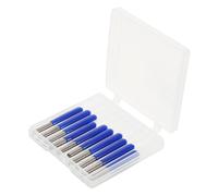 iplusmile 10 Pièces Cnc V-groove Router Bits Set Tungsten Steel Flat End Mill For Wood Carving Engraving Precision Lettering And Detailed Crafts