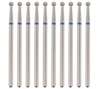 iplusmile 10 Pièces Cuticle Carbide Nail Drill Bits Set Precision Russian Manicure Carbide Grinding Heads For Nail Filing Smoothing Dead Skin Removal Compatible With Standard Machines For